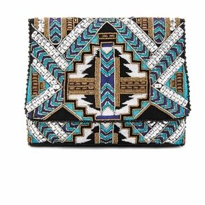 Kato Clutch - From Saint Xavier - beaded with chain strap